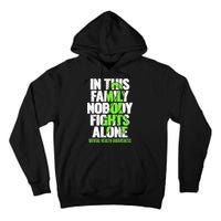 I Wear Green Ribbon Fight The Stigma Mental Health Awareness Tall Hoodie