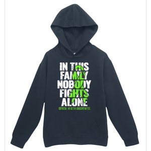 I Wear Green Ribbon Fight The Stigma Mental Health Awareness Urban Pullover Hoodie