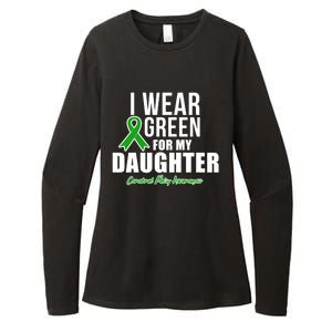 I Wear Green For Daughter Cerebral Palsy Awareness Gift Womens CVC Long Sleeve Shirt