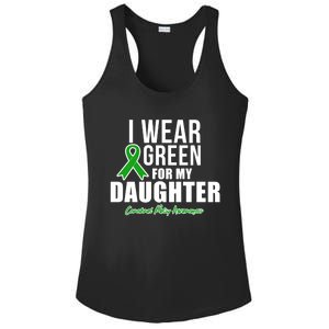 I Wear Green For Daughter Cerebral Palsy Awareness Gift Ladies PosiCharge Competitor Racerback Tank