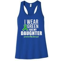 I Wear Green For Daughter Cerebral Palsy Awareness Gift Women's Racerback Tank