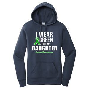 I Wear Green For Daughter Cerebral Palsy Awareness Gift Women's Pullover Hoodie