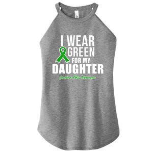 I Wear Green For Daughter Cerebral Palsy Awareness Gift Women's Perfect Tri Rocker Tank