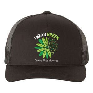 I Wear Green For My Daughter Cerebral Palsy Awareness Yupoong Adult 5-Panel Trucker Hat