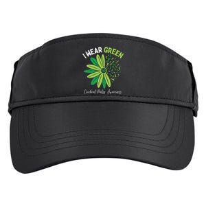 I Wear Green For My Daughter Cerebral Palsy Awareness Adult Drive Performance Visor