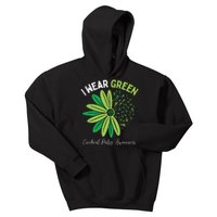 I Wear Green For My Daughter Cerebral Palsy Awareness Kids Hoodie