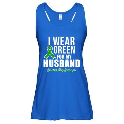 I Wear Green For Husband Cerebral Palsy Awareness Gift Ladies Essential Flowy Tank