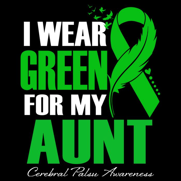 I Wear Green For My Aunt Cerebral Palsy Awareness Feather Cool Gift Wool Snapback Cap