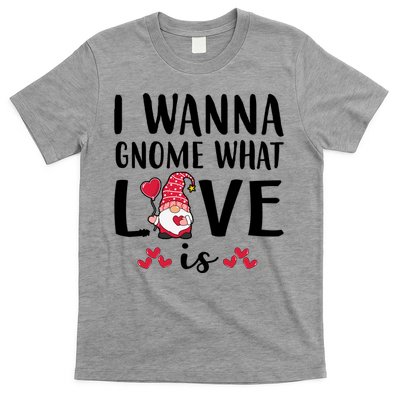 I Wanna Gnome What Love Is Valentine Day T-Shirt