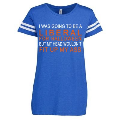 I Was Going To Be A Liberal For Halloween Enza Ladies Jersey Football T-Shirt