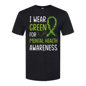 I Wear Green For Mental Health Awareness Month Softstyle CVC T-Shirt