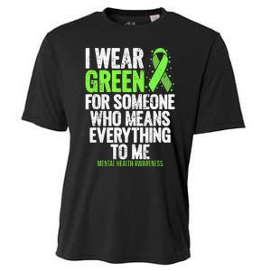 I Wear Green Ribbon Fight the Stigma Mental Health Awareness Cooling Performance Crew T-Shirt