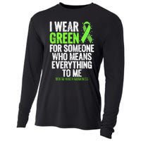 I Wear Green Ribbon Fight the Stigma Mental Health Awareness Cooling Performance Long Sleeve Crew