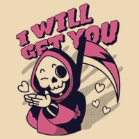 I Will Get You Grim Reaper Cute Gift Zip Tote Bag