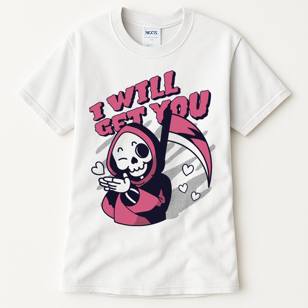 I Will Get You Grim Reaper Cute Gift Tall T-Shirt
