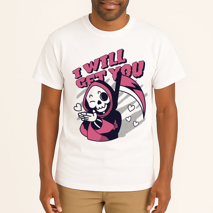 I Will Get You Grim Reaper Cute Gift Tall T-Shirt