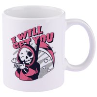 I Will Get You Grim Reaper Cute Gift 11oz C Handle Ceramic Mug