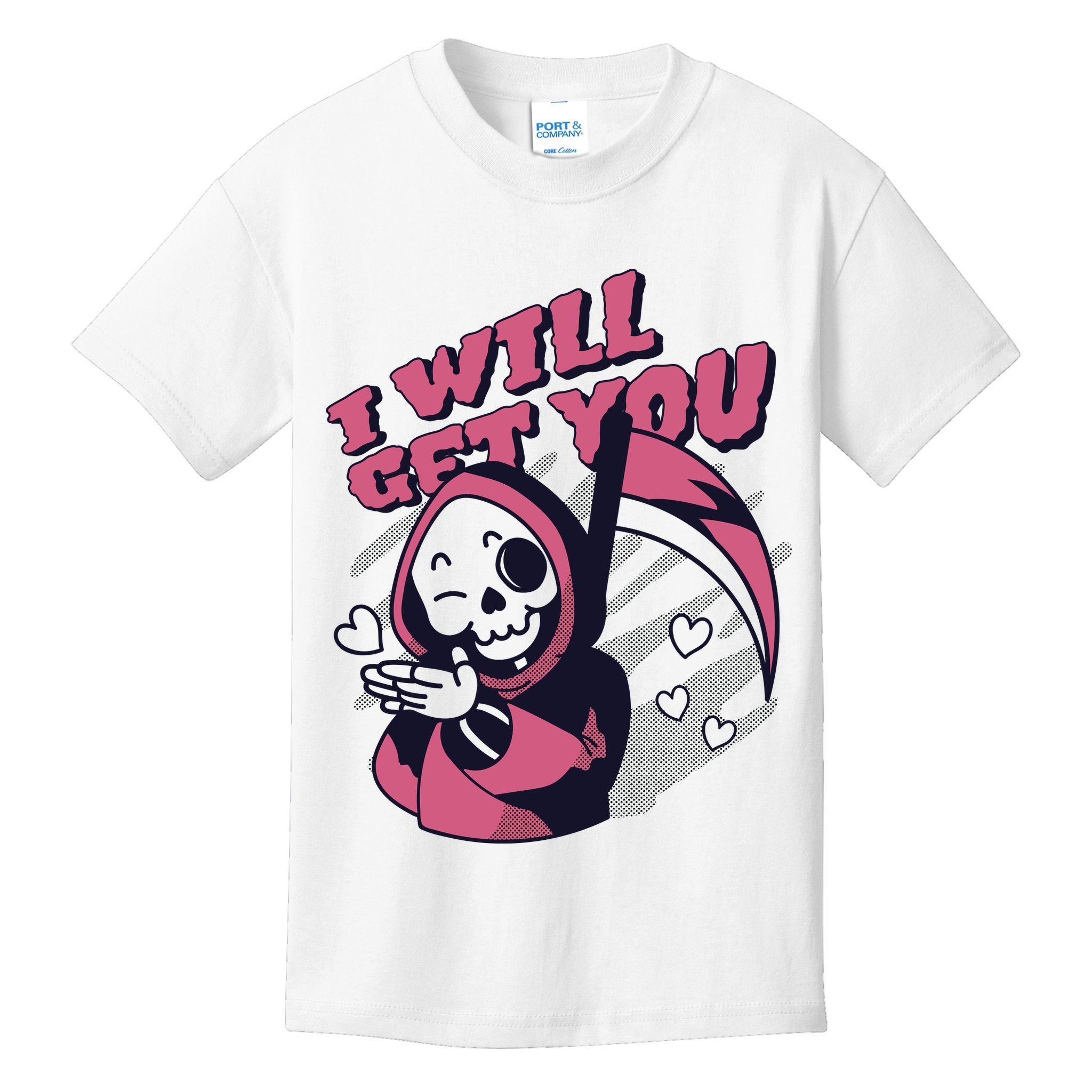 I Will Get You Grim Reaper Cute Gift Kids T-Shirt