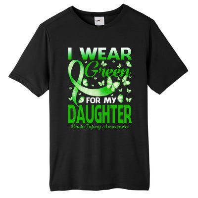 I Wear Green For My Daughter Brain Injury Awareness Gift Tall Fusion ChromaSoft Performance T-Shirt