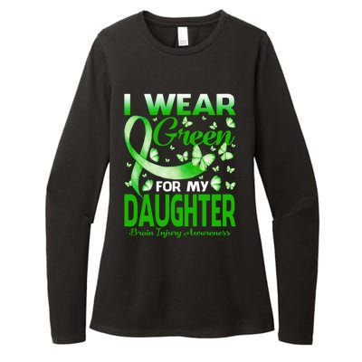 I Wear Green For My Daughter Brain Injury Awareness Gift Womens CVC Long Sleeve Shirt