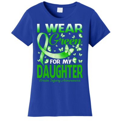 I Wear Green For My Daughter Brain Injury Awareness Gift Women's T-Shirt