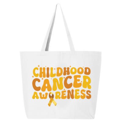 I Wear Gold For Warrior Survivors Hood Cancer Awareness Cool Gift 25L Jumbo Tote