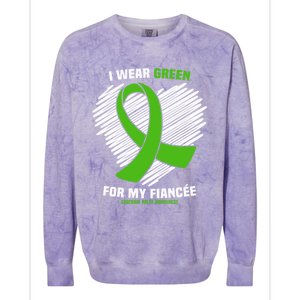 I Wear Green For My Fiancee Cerebral Palsy Awareness Cute Gift Colorblast Crewneck Sweatshirt