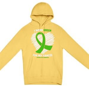 I Wear Green For My Fiancee Cerebral Palsy Awareness Cute Gift Premium Pullover Hoodie