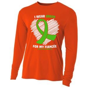 I Wear Green For My Fiancee Cerebral Palsy Awareness Cute Gift Cooling Performance Long Sleeve Crew