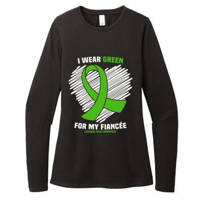 I Wear Green For My Fiancee Cerebral Palsy Awareness Cute Gift Womens CVC Long Sleeve Shirt