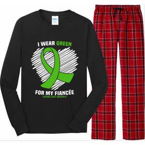 I Wear Green For My Fiancee Cerebral Palsy Awareness Cute Gift Long Sleeve Pajama Set