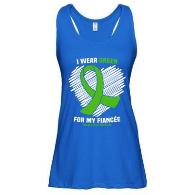 I Wear Green For My Fiancee Cerebral Palsy Awareness Cute Gift Ladies Essential Flowy Tank