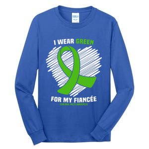 I Wear Green For My Fiancee Cerebral Palsy Awareness Cute Gift Tall Long Sleeve T-Shirt