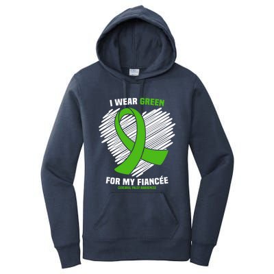 I Wear Green For My Fiancee Cerebral Palsy Awareness Cute Gift Women's Pullover Hoodie