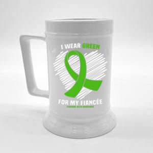 I Wear Green For My Fiancee Cerebral Palsy Awareness Cute Gift Beer Stein