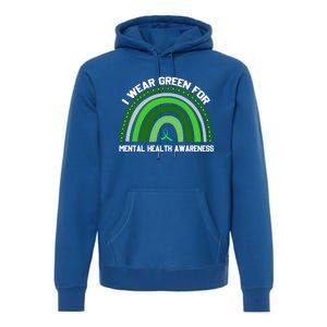 I Wear Green Tal Health Awareness Gift Premium Hoodie