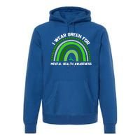 I Wear Green Tal Health Awareness Gift Premium Hoodie