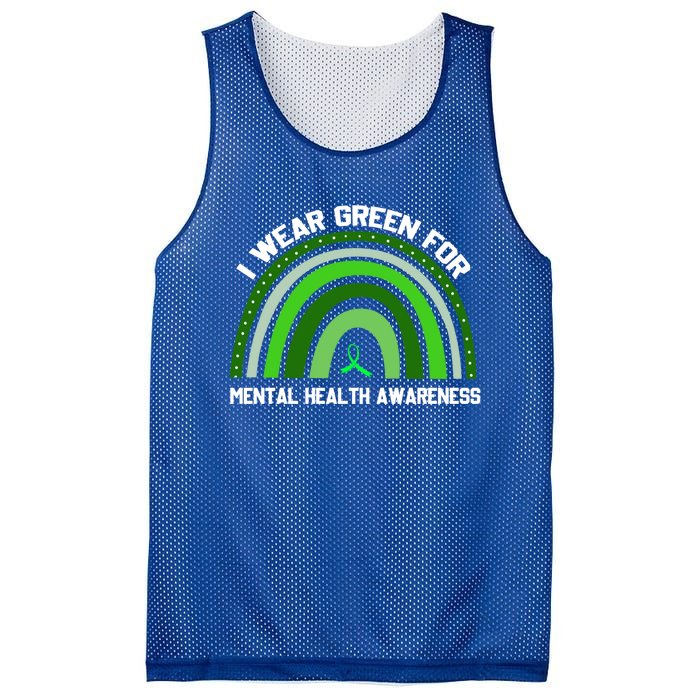 I Wear Green Tal Health Awareness Gift Mesh Reversible Basketball Jersey Tank