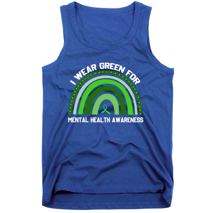 I Wear Green Tal Health Awareness Gift Tank Top