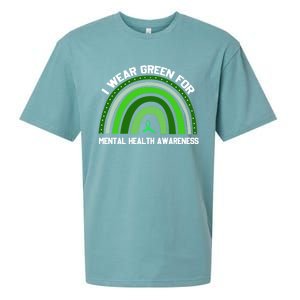 I Wear Green Tal Health Awareness Gift Sueded Cloud Jersey T-Shirt