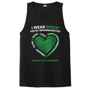 I Wear Green For My Granddaughter Cerebral Palsy Awareness Great Gift PosiCharge Competitor Tank