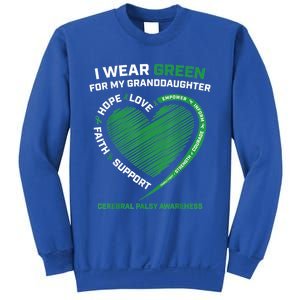 I Wear Green For My Granddaughter Cerebral Palsy Awareness Great Gift Sweatshirt