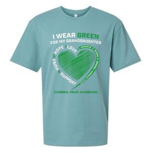 I Wear Green For My Granddaughter Cerebral Palsy Awareness Great Gift Sueded Cloud Jersey T-Shirt