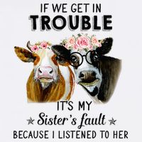 If We Get In Trouble ItS My SisterS Fault Button