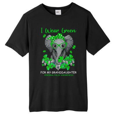 I Wear Green For My Granddaughter Cerebral Palsy Awareness Gift Tall Fusion ChromaSoft Performance T-Shirt