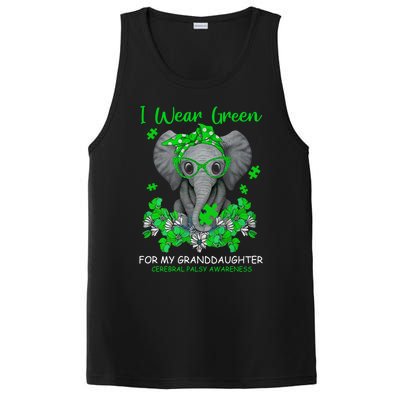 I Wear Green For My Granddaughter Cerebral Palsy Awareness Gift PosiCharge Competitor Tank