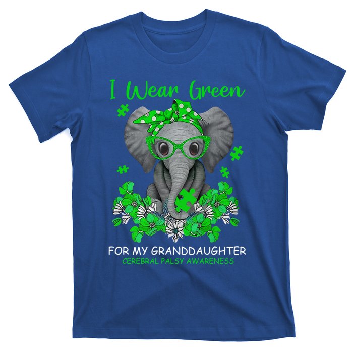 I Wear Green For My Granddaughter Cerebral Palsy Awareness Gift T-Shirt