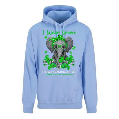 I Wear Green For My Granddaughter Cerebral Palsy Awareness Gift Unisex Surf Hoodie