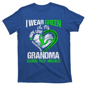 I Wear Green For My Grandma Cerebral Palsy Green Ribbon Cool Gift T-Shirt