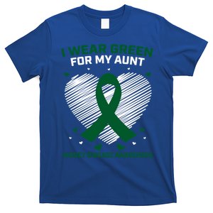 I Wear Green For My Aunt Heart Ney Disease Awareness Cute Gift T-Shirt